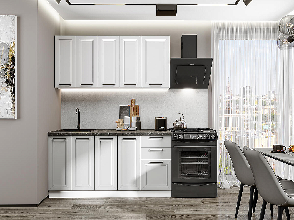 Нео-01 Белый/white silk/grey silk